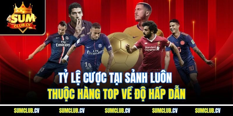 Tỷ lệ cược tại sảnh luôn thuộc hàng top về độ hấp dẫn
